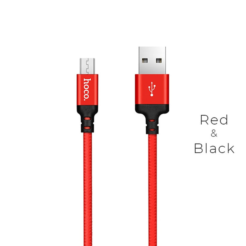 Cable USB a Micro USB V8 1.2m Hoco X14 Negro De Calidad