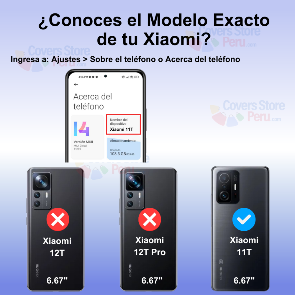 Funda para Xiaomi 11T Ahumado con Anillo Azul Antishock