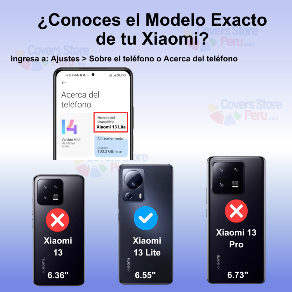 Funda para Xiaomi 13 Lite 5G Ahumado con Anillo Azul