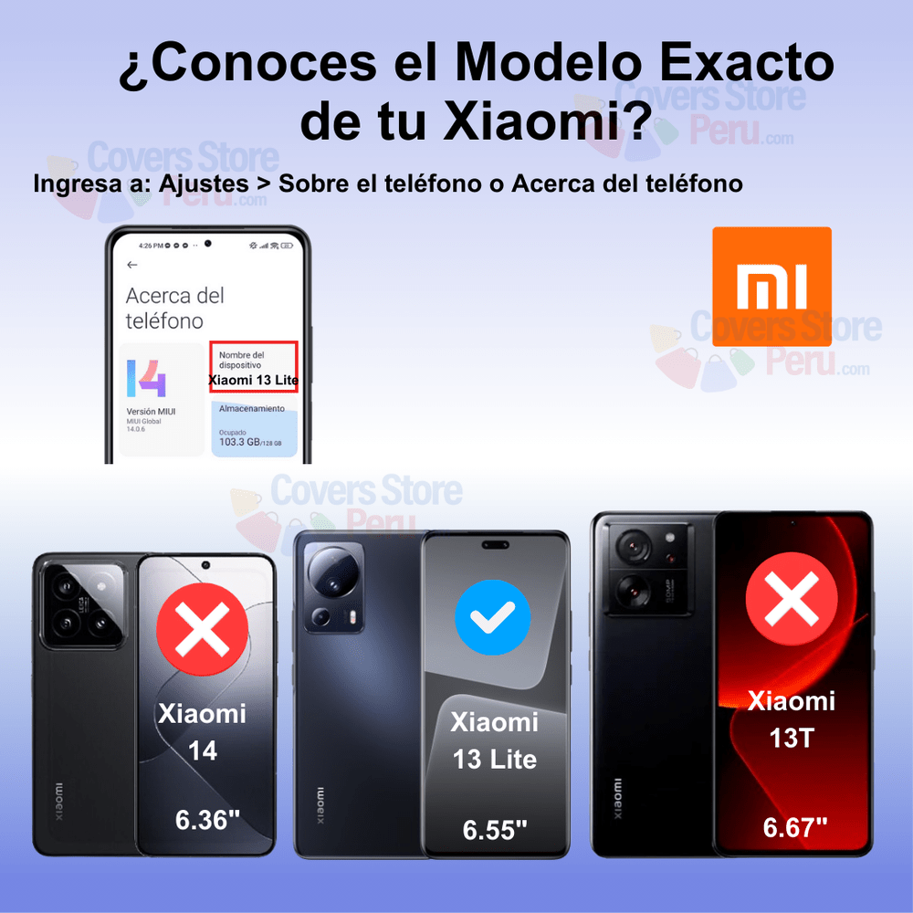 Mica Glass para Xiaomi Mi 13 Lite Full Glue Curvo Antishock