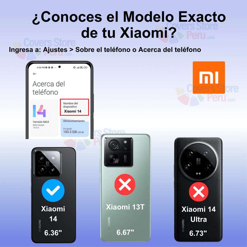 Funda para Xiaomi MI 14 Holder Parante + Anillo Negro