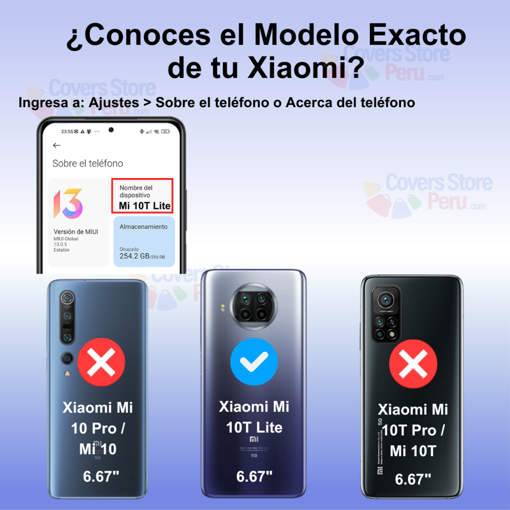 Mica Protector para Lente de Cámara de Xiaomi Mi 10T Lite