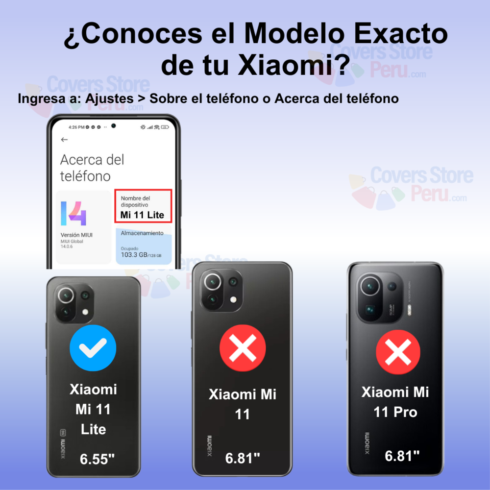 Funda para Xiaomi Mi 11 Lite TPU 100% Transparente