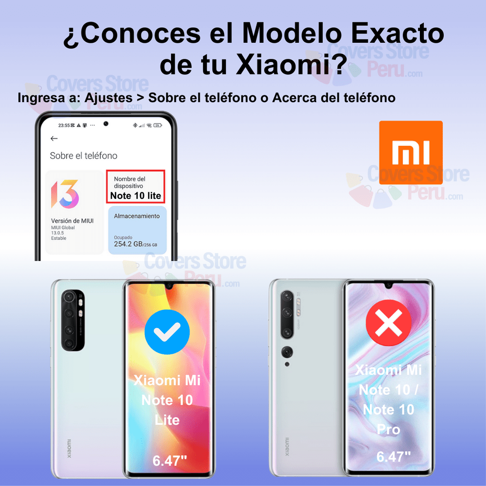 Funda para Xiaomi Mi Note 10 Lite TPU 100% Transparente