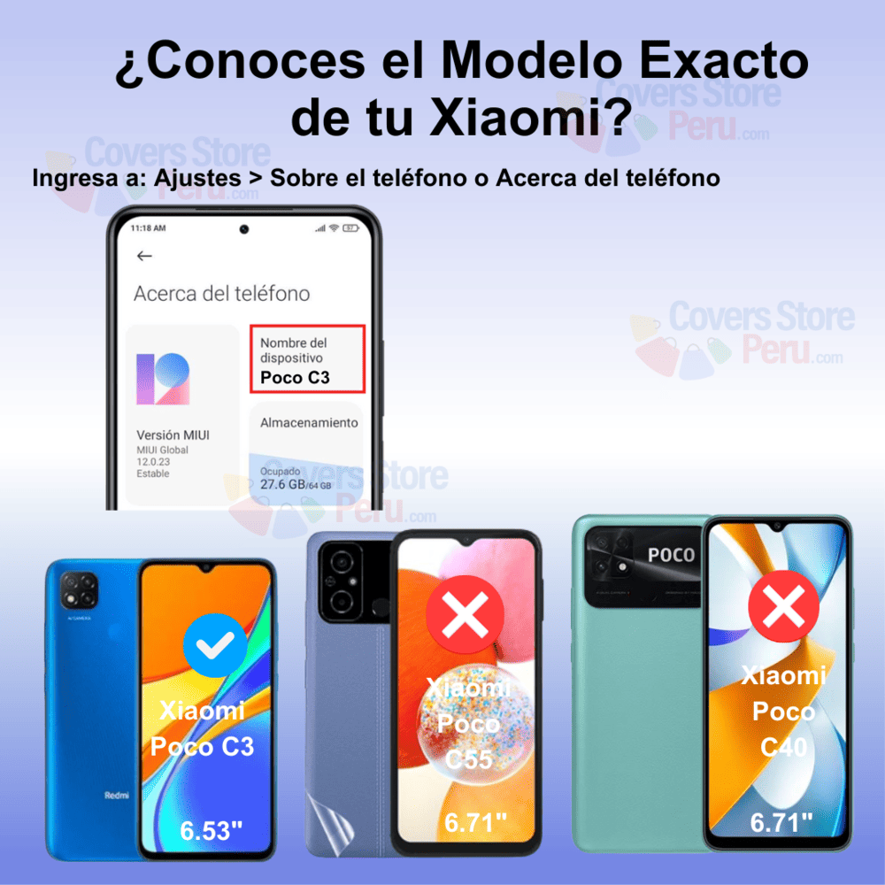Mica Protector para Xiaomi Poco C3 Vidrio Templado OG