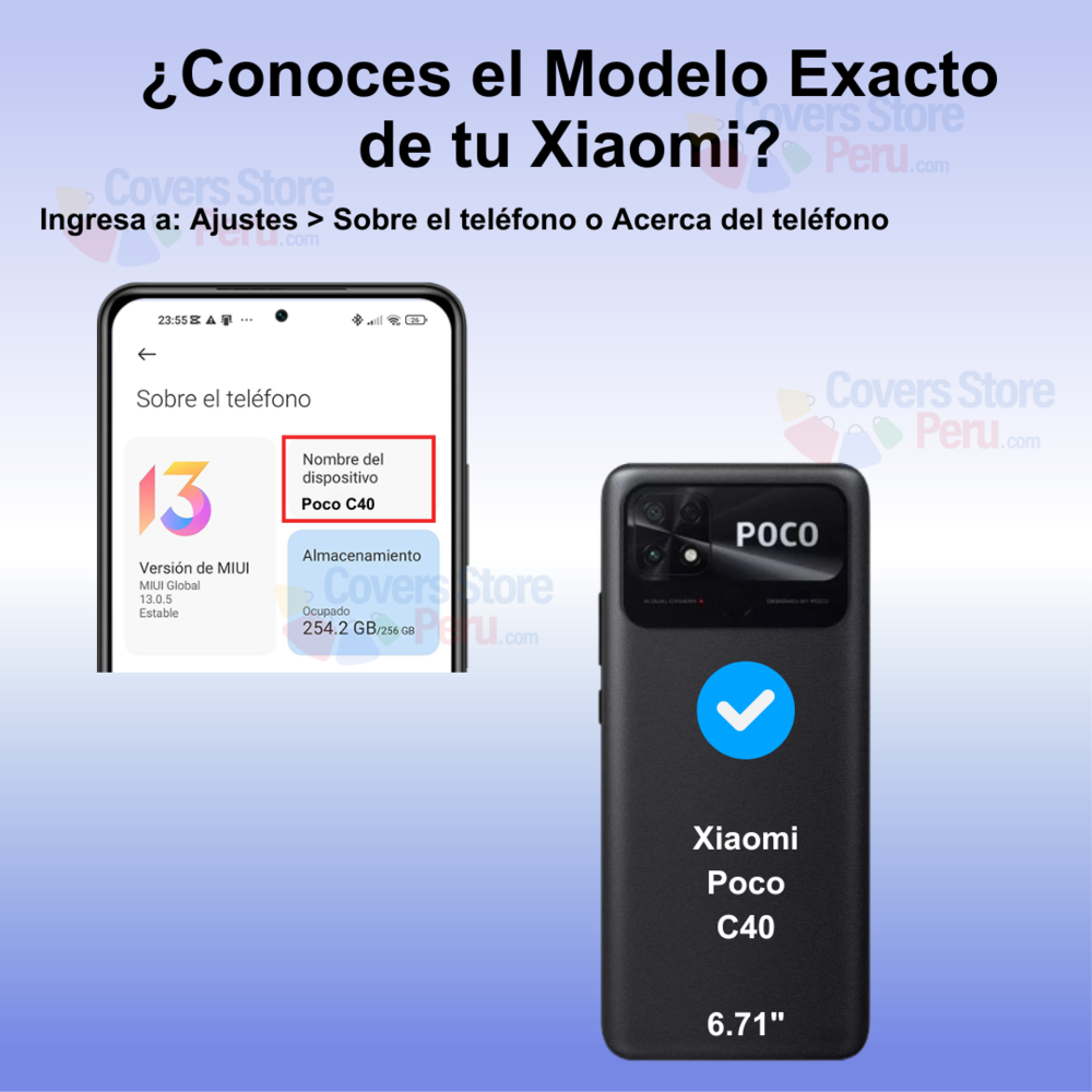 Funda para Xiaomi Poco C40 Ahumado con Anillo Azul