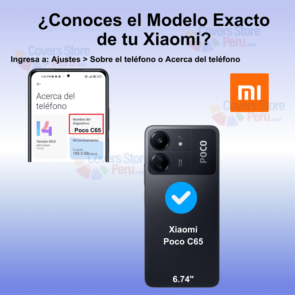Funda para Xiaomi Poco C65 TPU con esquinas reforzadas