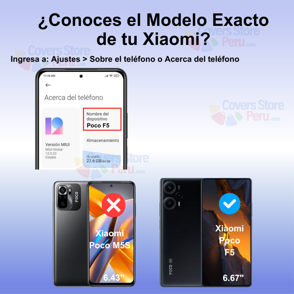 Mica para Xiaomi Poco F5 Vidrio Templado Anti-Espía