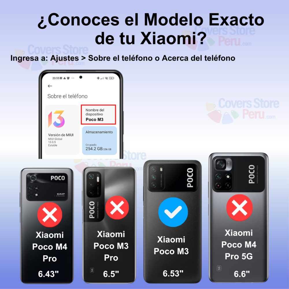 Funda para Xiaomi Poco M3 Ahumado con Anillo Azul Antishock