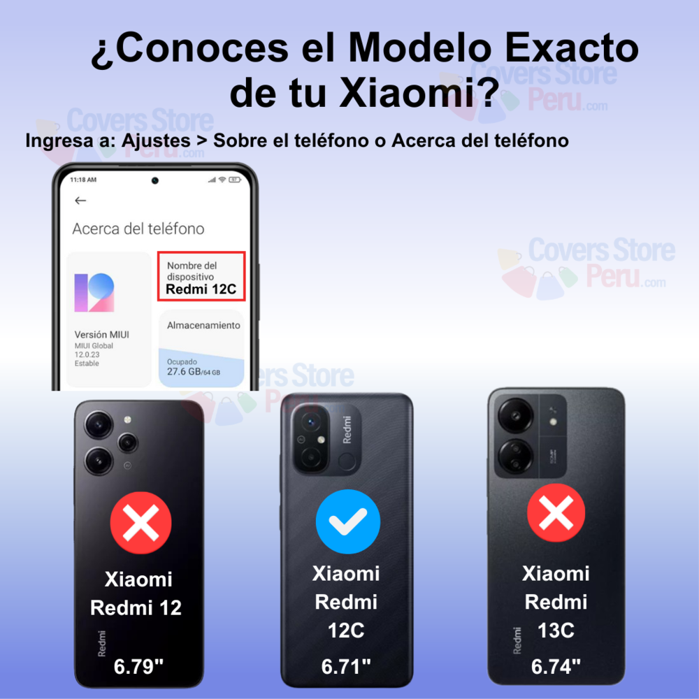 Funda para Xiaomi Redmi 12C Ahumado con Anillo Rojo