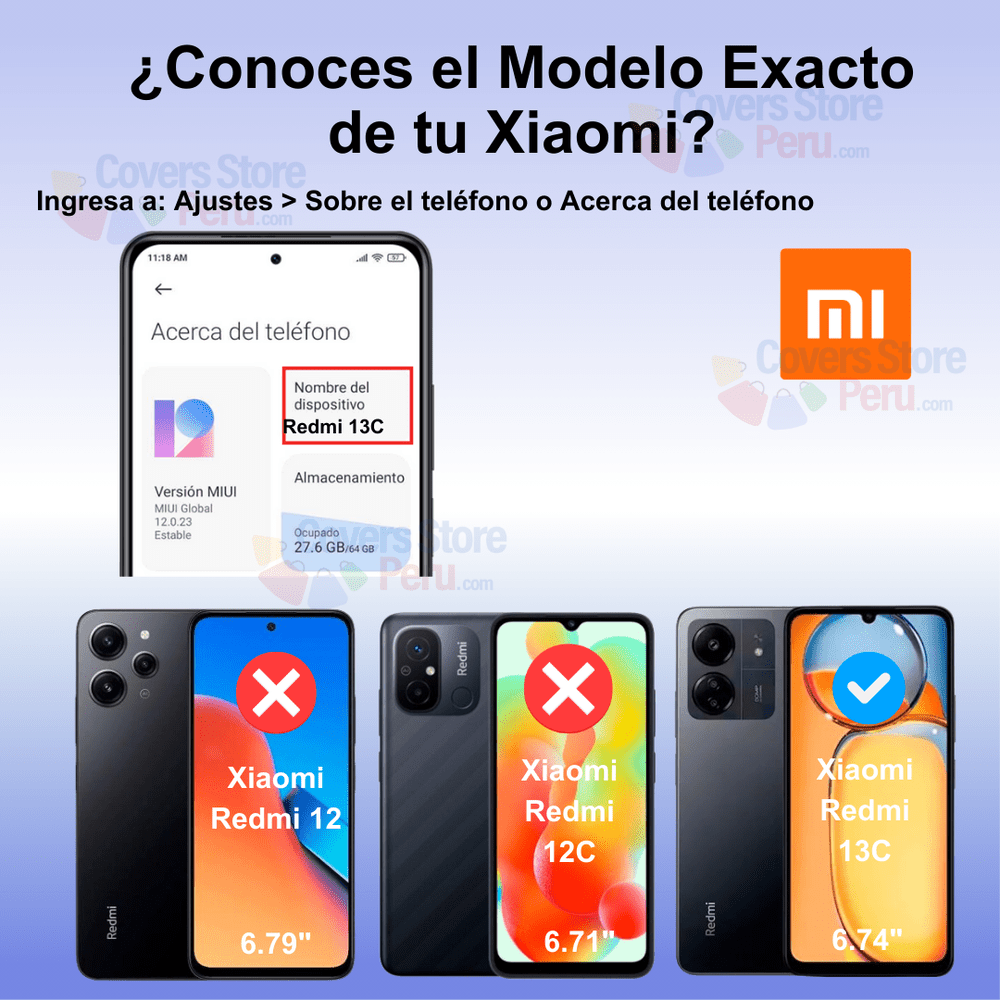 Mica para Xiaomi Redmi 13C Vidrio Templado Anti-Espía