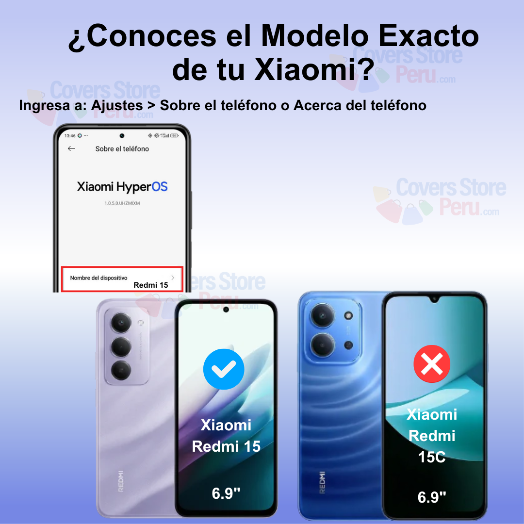 Mica para Xiaomi Redmi 15 Vidrio Templado Anti-Espía