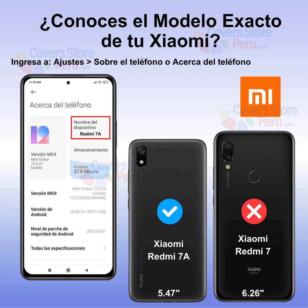 Funda para Xiaomi Mi 7A TPU 100% Transparente Antishock