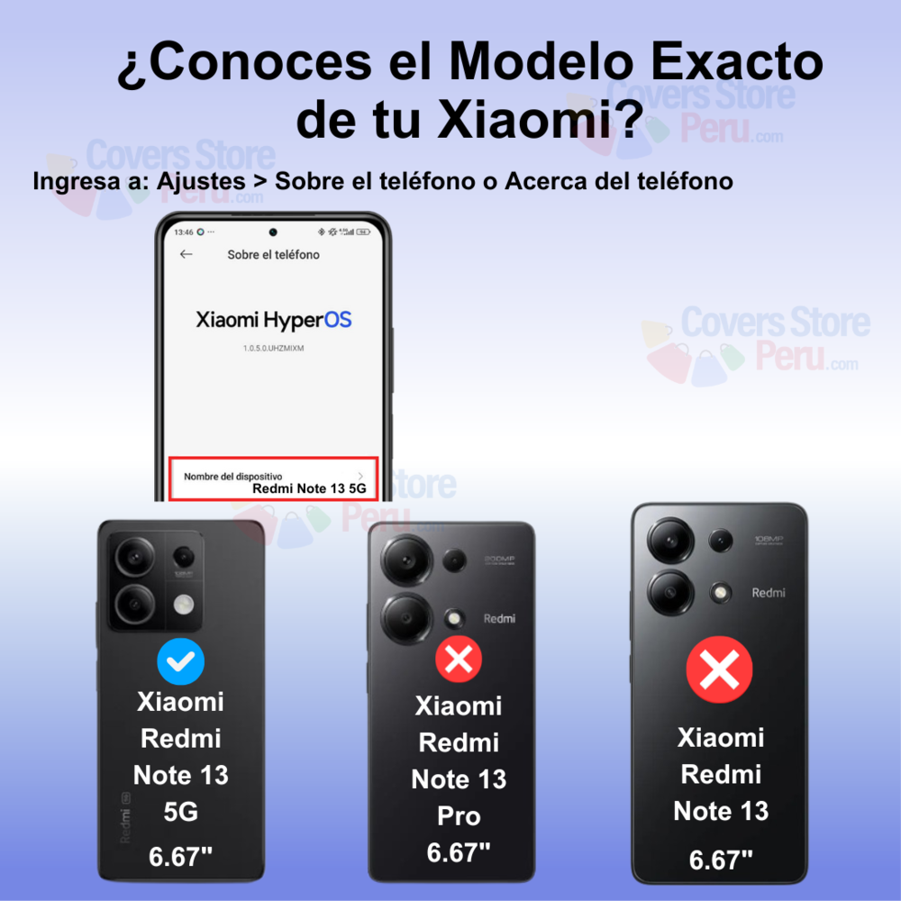 Funda Case para Xiaomi Redmi Note 13 5G Flip Cover Negro