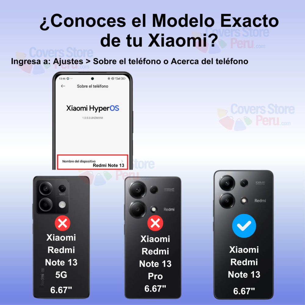 Funda para Xiaomi Redmi Note 13 4G Ahumado con Anillo Negro