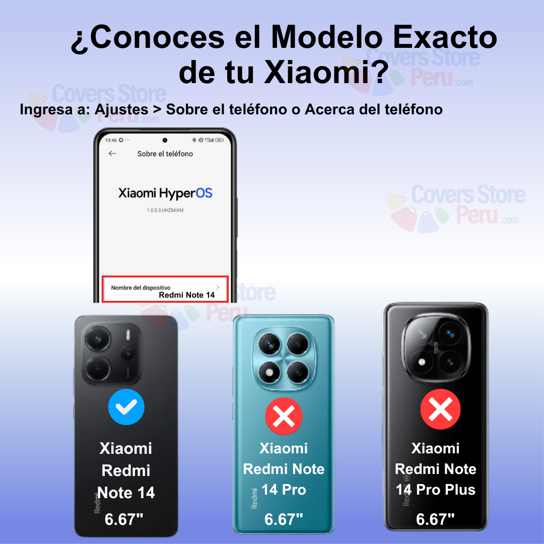 Funda para Xiaomi Redmi Note 14 TPU 100% Transparente