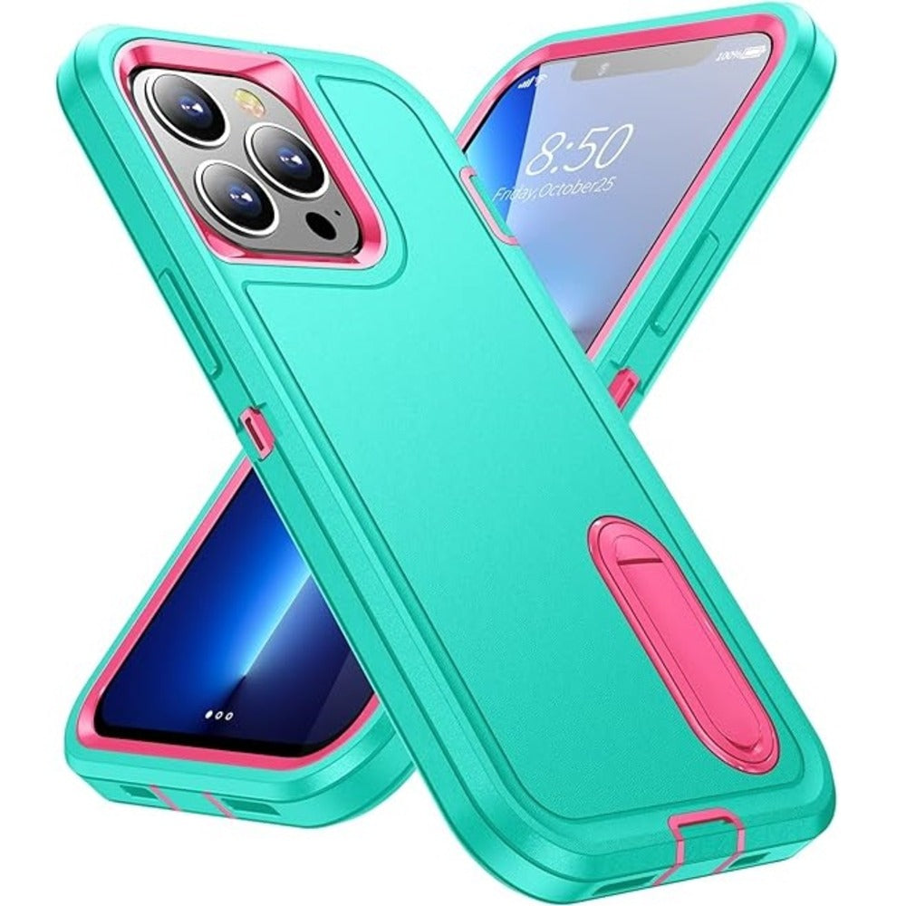 Funda para iPhone 17 Pro Adventure Extreme Celeste-Rosa