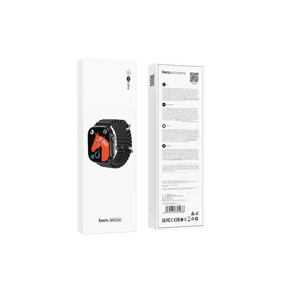Smartwatch Reloj Inteligente Deportivo Hoco Y12 Ultra Negro