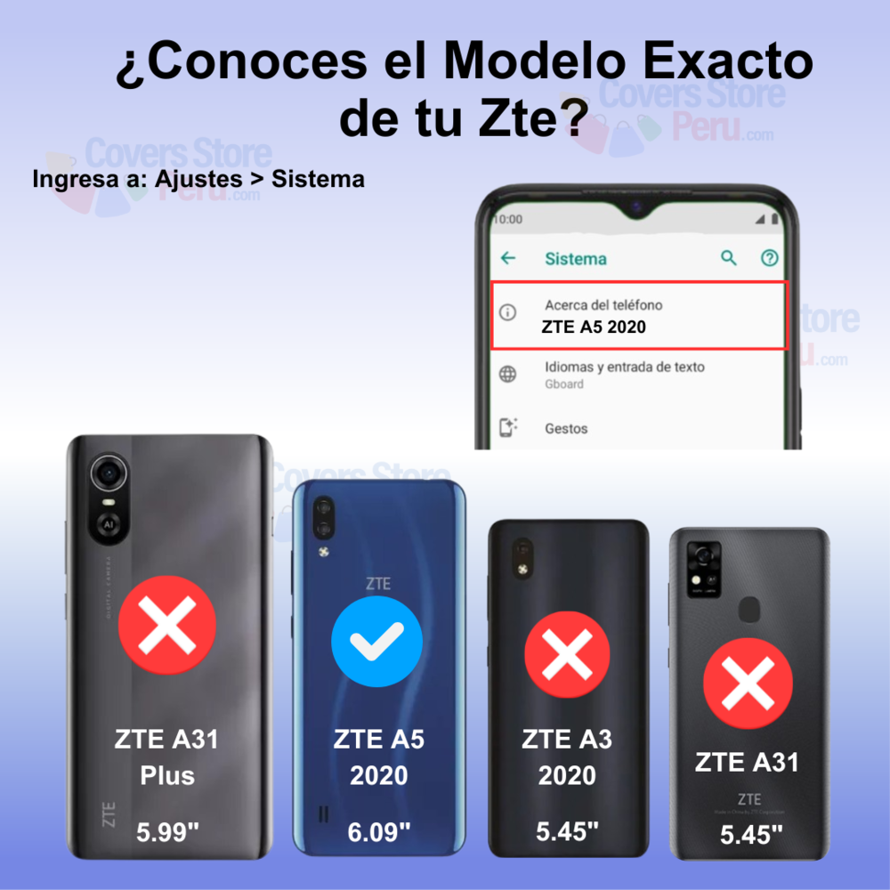 Funda para Zte A5 2020 Ahumado con Anillo Rojo Antishock