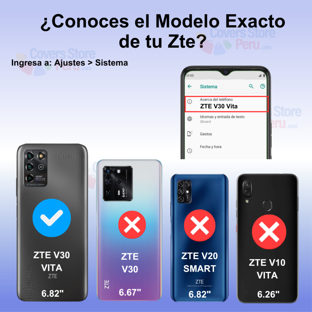 Funda para Zte V30 Vita Holder Parante + Anillo Negro