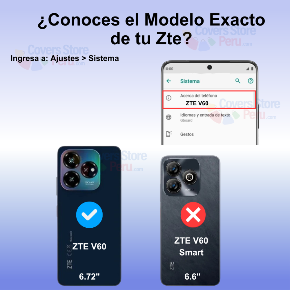Funda para Zte V60 Holder Parante + Anillo Negro
