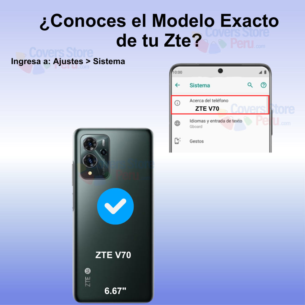 Funda Case para Zte V70 Jelly Pearl Verde
