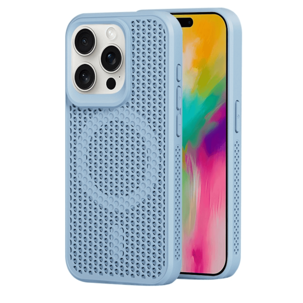 Funda para iPhone 14 Magsafe Malla Térmica Celeste