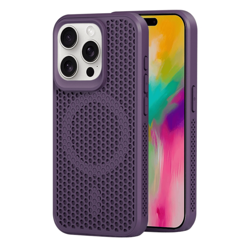 Funda para iPhone 14 Magsafe Malla Térmica Morado