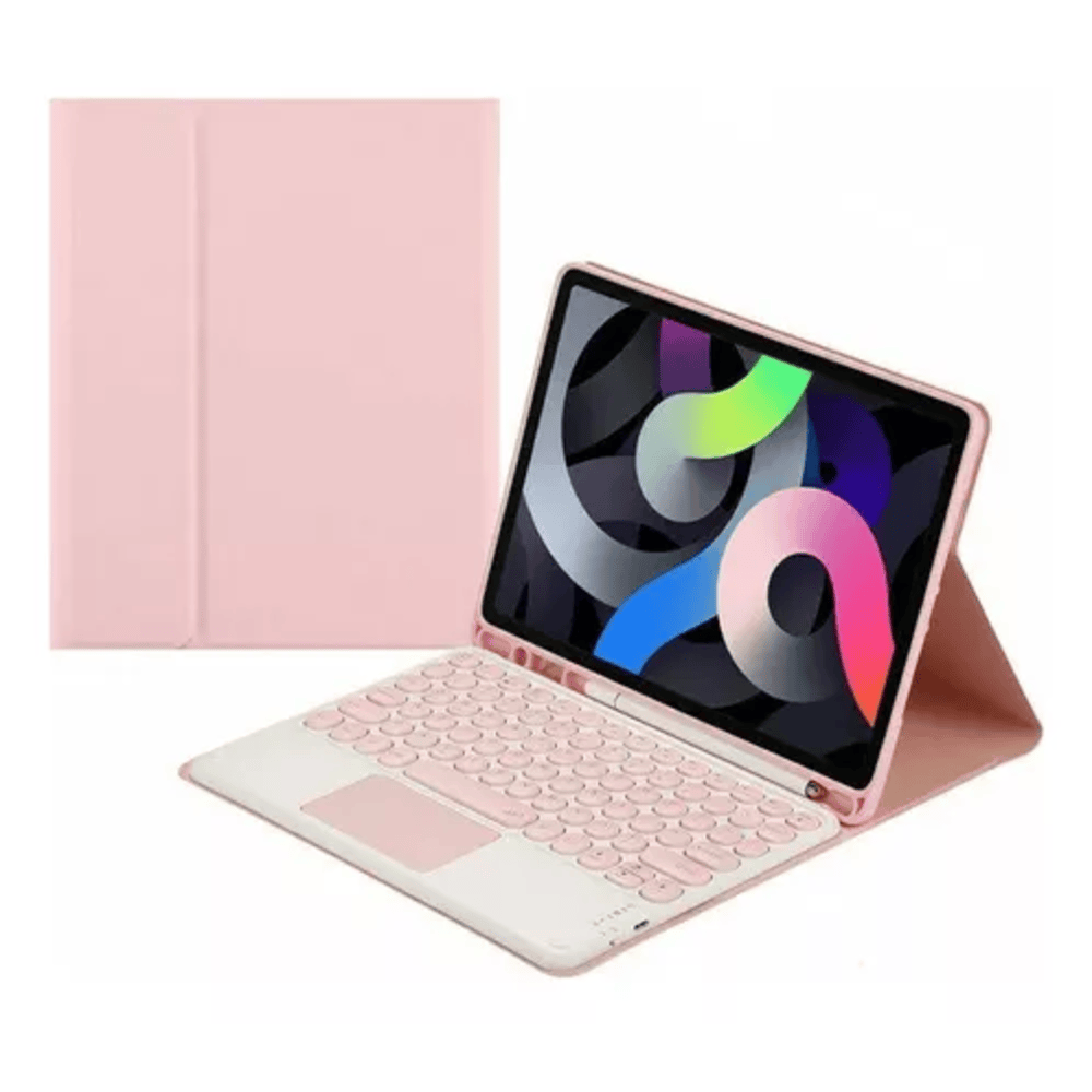 Funda con Teclado Touch para Samsung Tab S9 FE Rosa