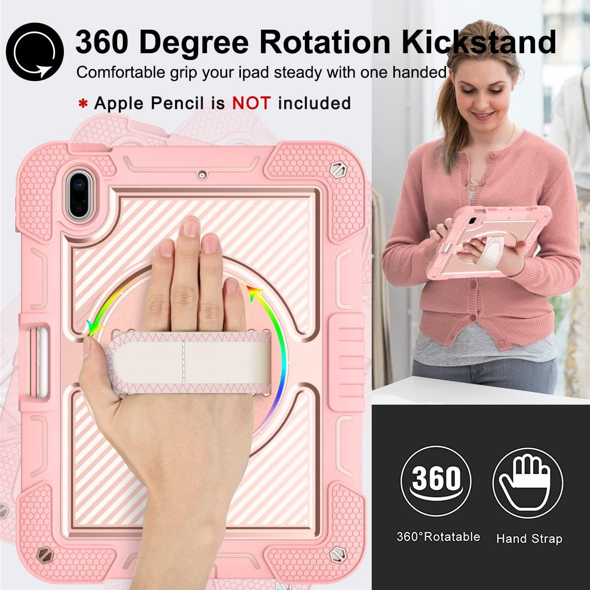Funda para Xiaomi Redmi Pad 2 11" - UrbanForce Rosa 360
