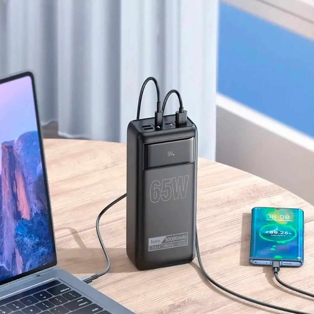 Power Bank 50000mAh Hoco DB81A PD65W Carga Rapida Negro