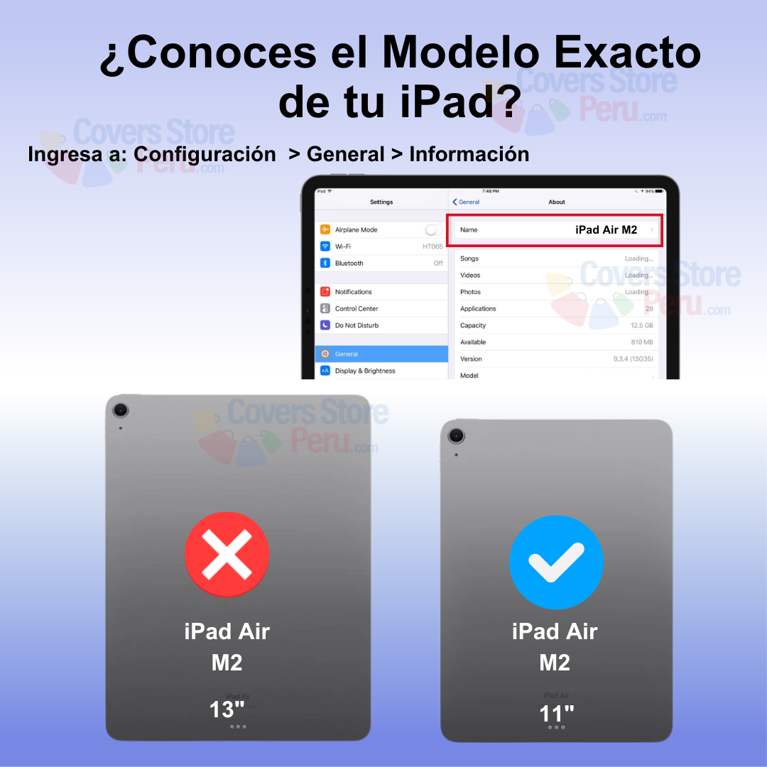 Funda con Teclado Touch for iPad Air M2 11" Azul