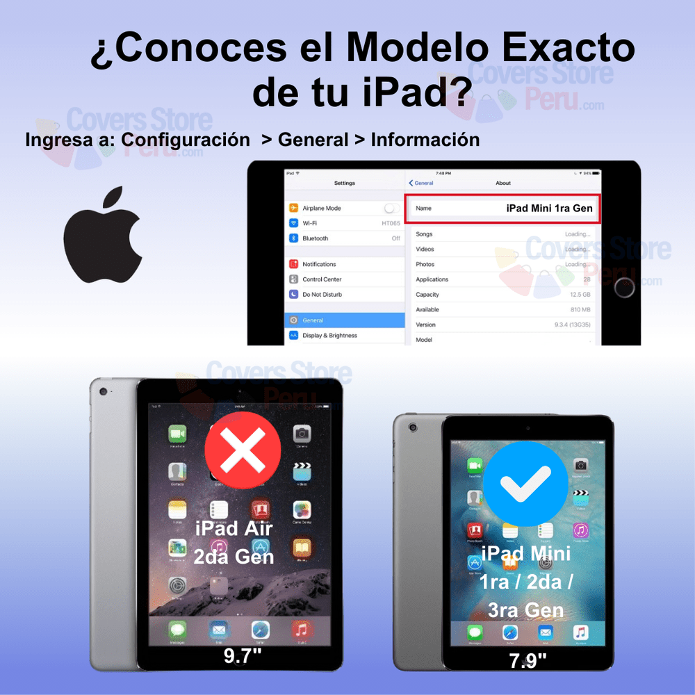 Mica para iPad Mini 2 7.9" - A1489 Hydrogel Antishock