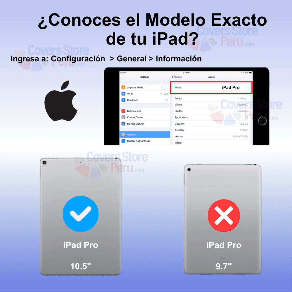 Funda con Teclado Touch para iPad Pro 10.5" Azul