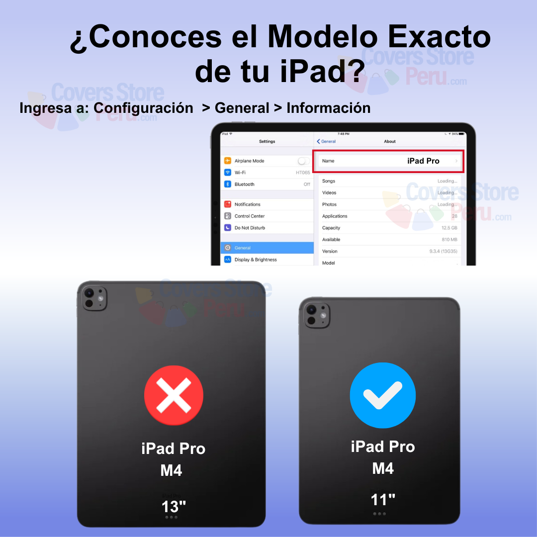 Funda para iPad Pro M4 11" Magnética 360° Negro