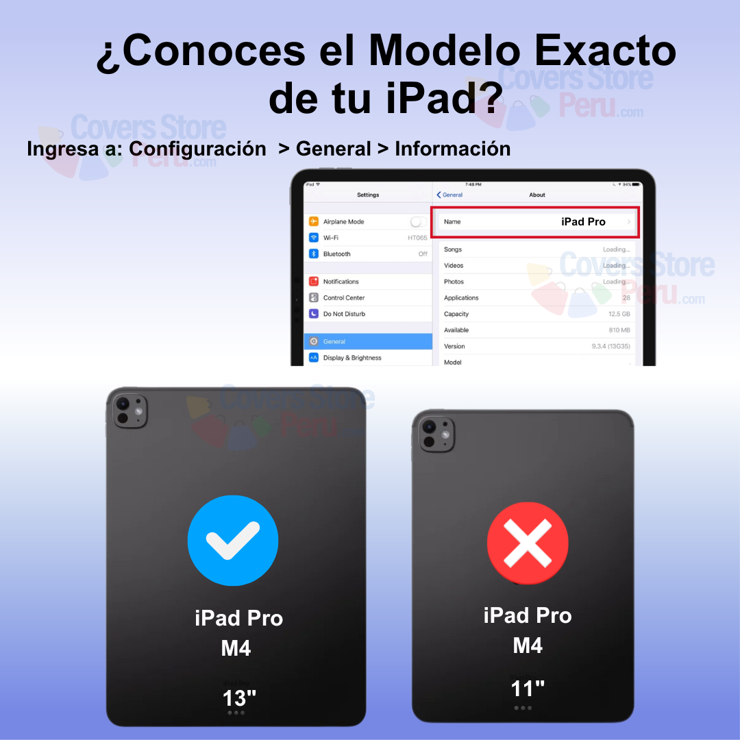 Funda para iPad Pro M4 13" Imantada Antishock Azul