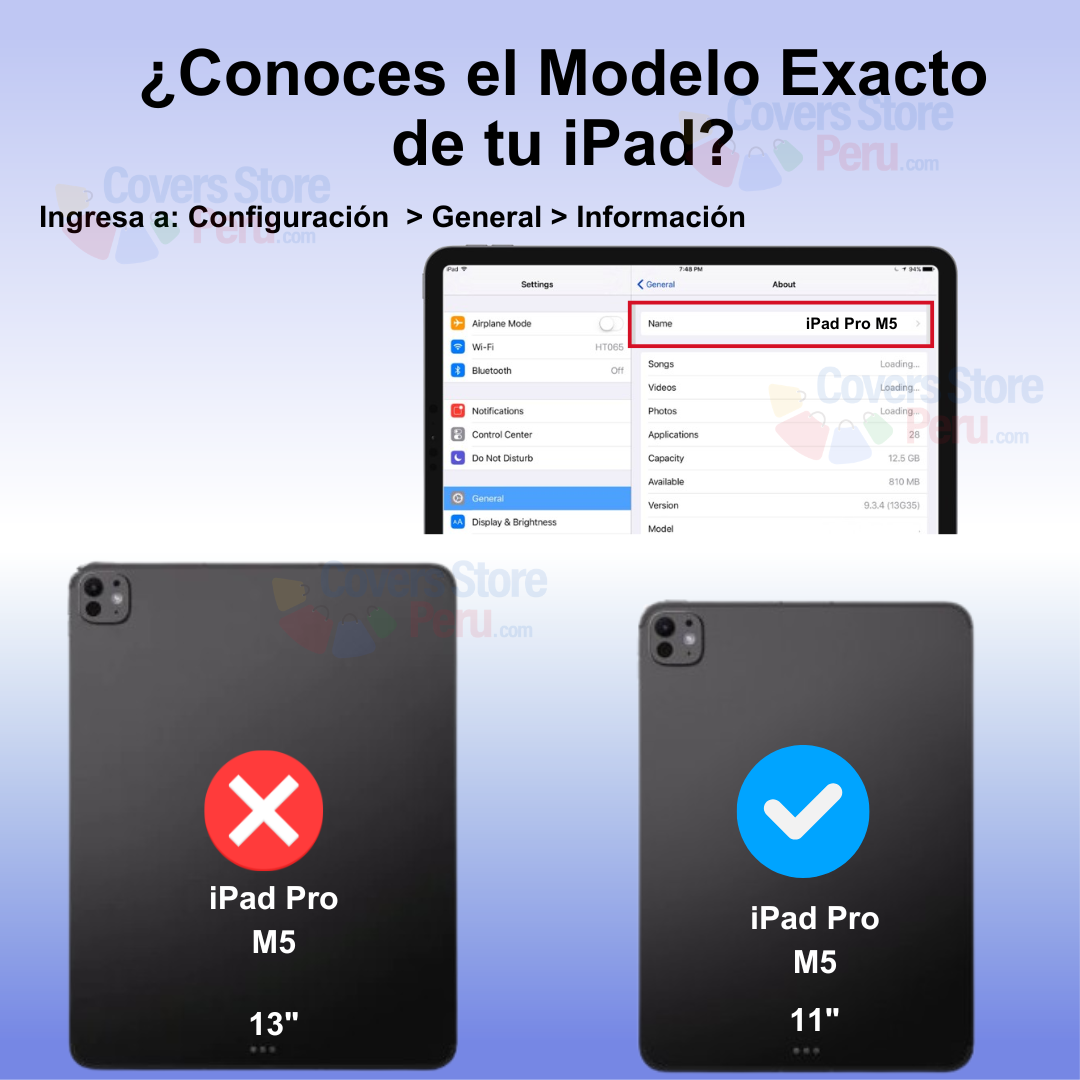 Funda para iPad Pro M5 11" Imantada + Portalápiz Azul