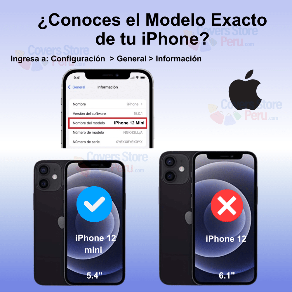 Mica - iPhone 12 Mini Protector de Pantalla Black 20K Mate
