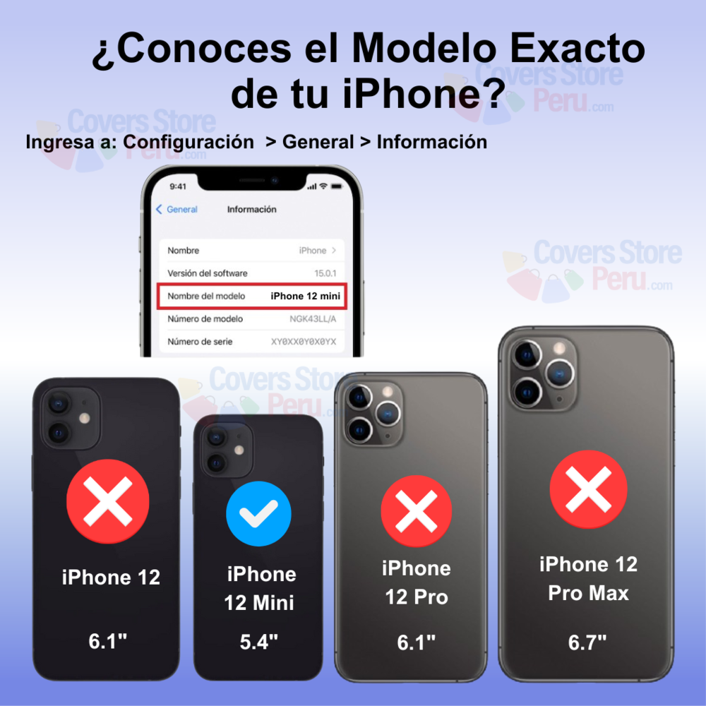 Funda para iPhone 12 Mini TPU 100% Transparente Antishock