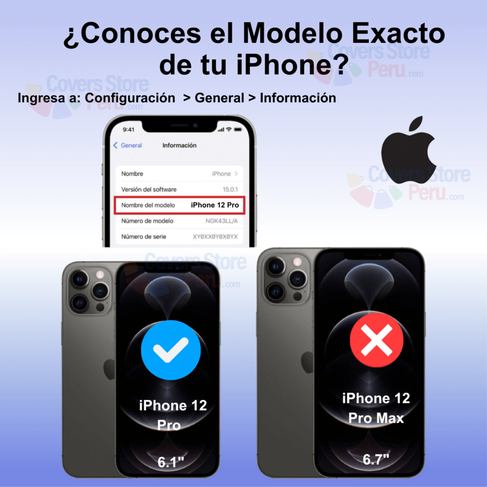 Mica - iPhone 12 Pro Antiespía Black Edition 20K Antishock