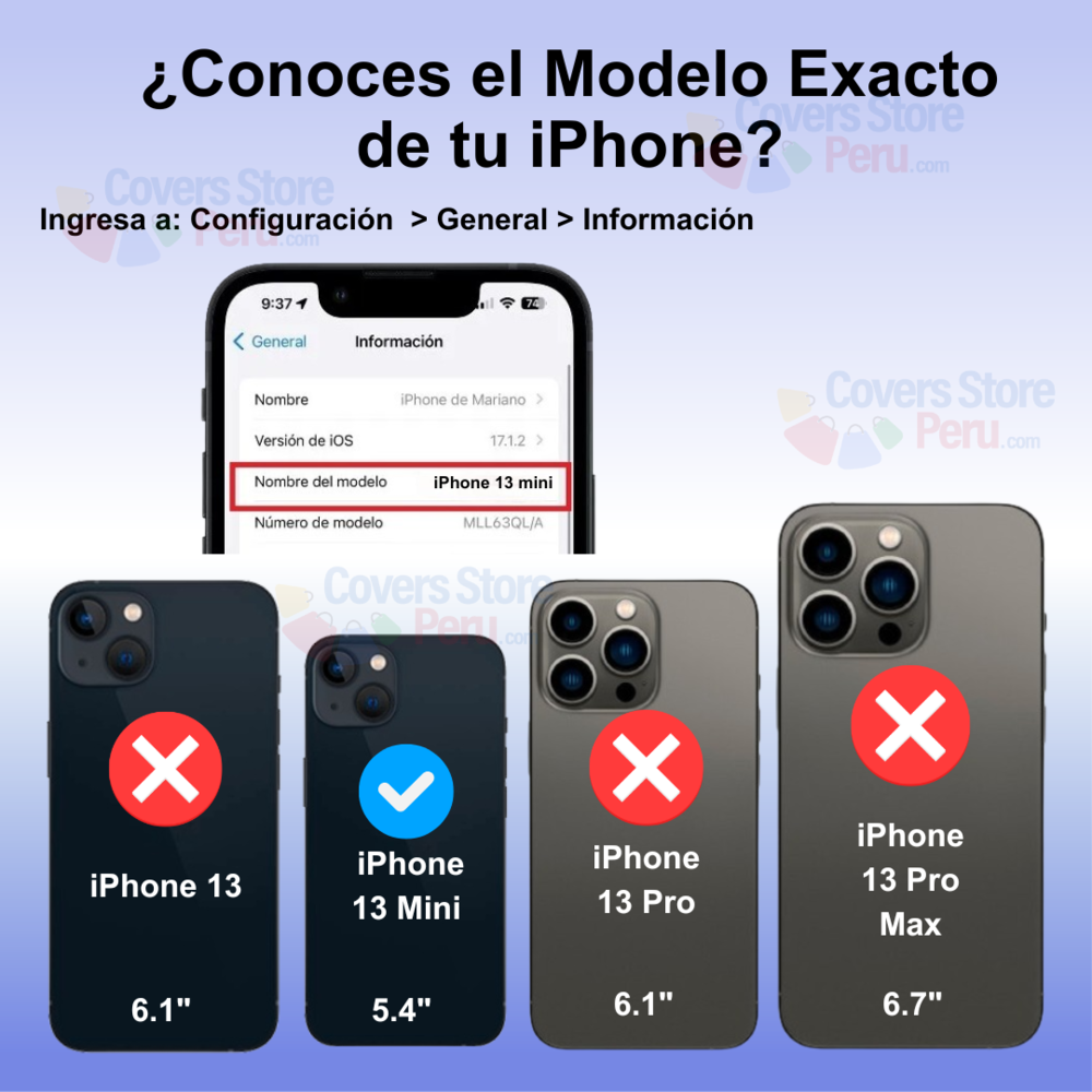 Funda para iPhone 13 Mini TPU 100% Transparente Antishock