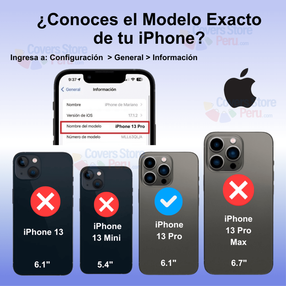 Funda iPhone 13 Pro Magsafe con Protector de Camara Negro