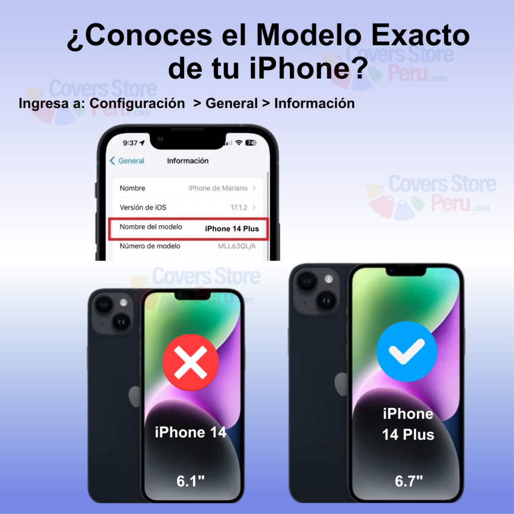 Mica Protector para iPhone 14 Plus Vidrio Templado OG