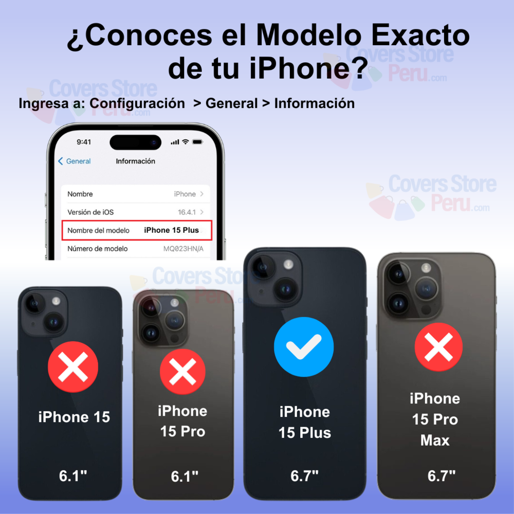 Funda para iPhone 15 Plus TPU 100% Transparente Antishock