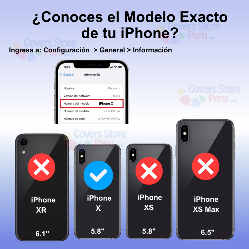 Funda Case para iPhone X TPU 100% Transparente Antishock