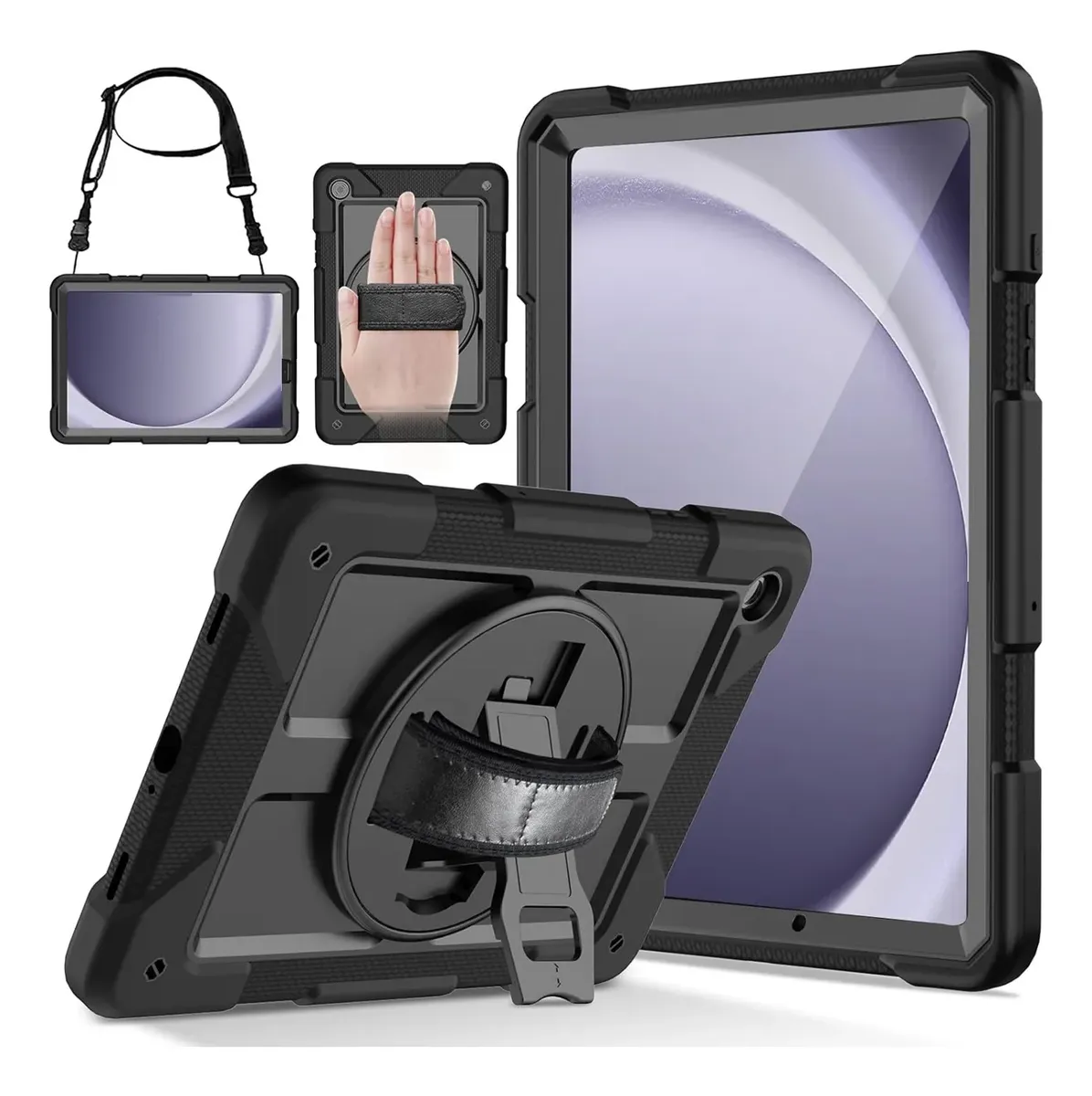 Funda para iPad 9na Gen 10.2" Rugged Armor 360° Negro