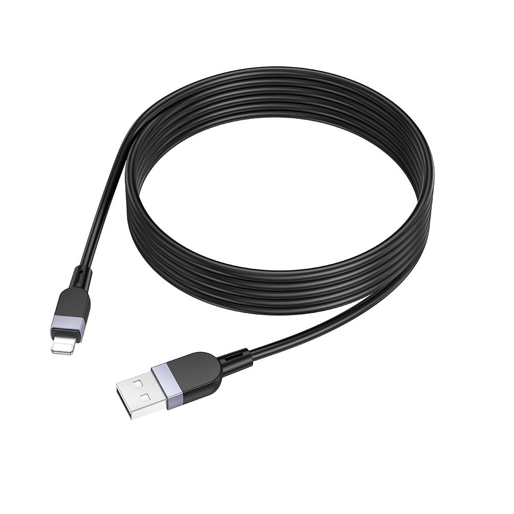 Cable Hoco X109 Energy Silicona USB a iP PD 2m Negro