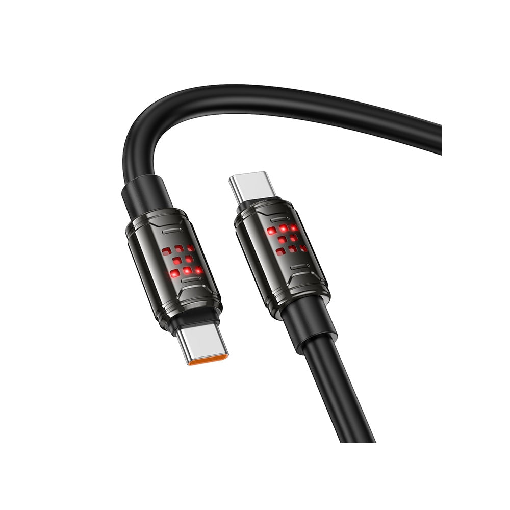 Cable Hoco U143 Joy Tipo-C a Tipo-C 240W Negro