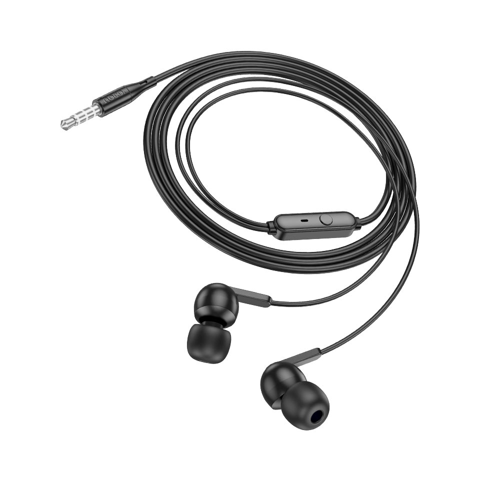 Audífono con Micrófono Hoco M124 Alámbrico Jack 3.5mm Negro