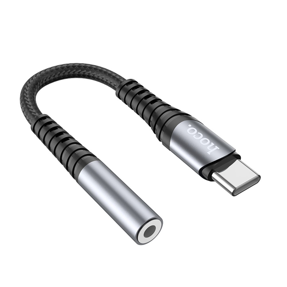 Adaptador Hoco LS33 Convertidor Audio Tipo-C a 3.5mm Negro